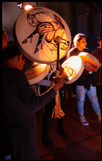 Native Voices Arts Academy Drumming